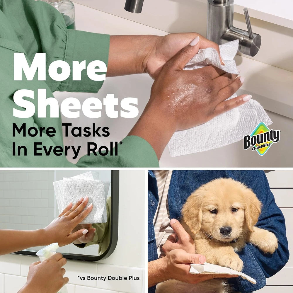 Bounty Quick-Size White Paper Towels